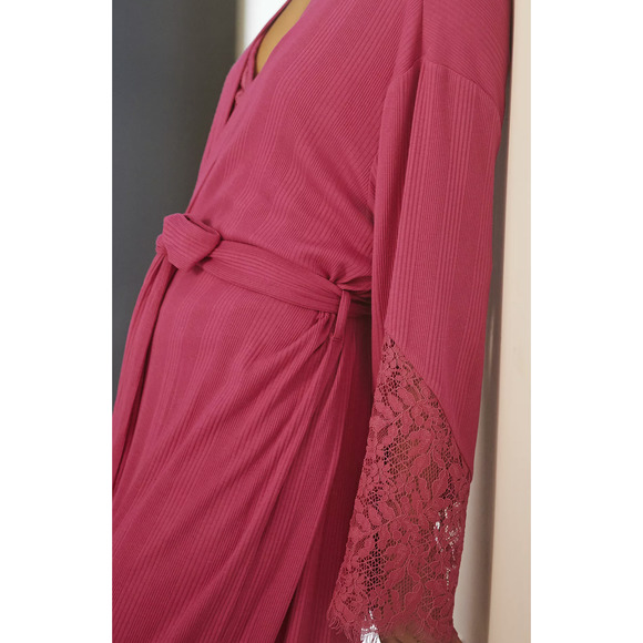 NEW Anthropologie Pink Ilia Maxi Boho Robe - Size M/L - Picture 3 of 8